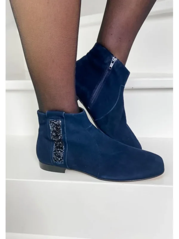 Femme Reqins Bottines^Bottines Lolita Peau Nuit-
