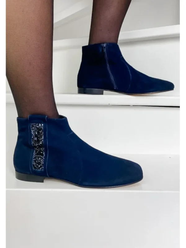 Femme Reqins Bottines^Bottines Lolita Peau Nuit-