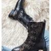 Femme Vanessa Wu Bottines^Bottines Motardes Croco Vanessa-