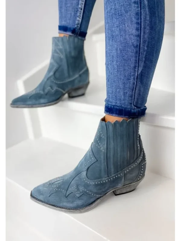 Femme Semerdjian Bottines^Bottines Santiag Cuir Er753 Opera Lago-
