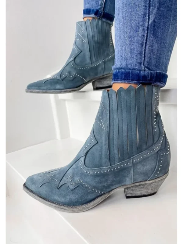 Femme Semerdjian Bottines^Bottines Santiag Cuir Er753 Opera Lago-
