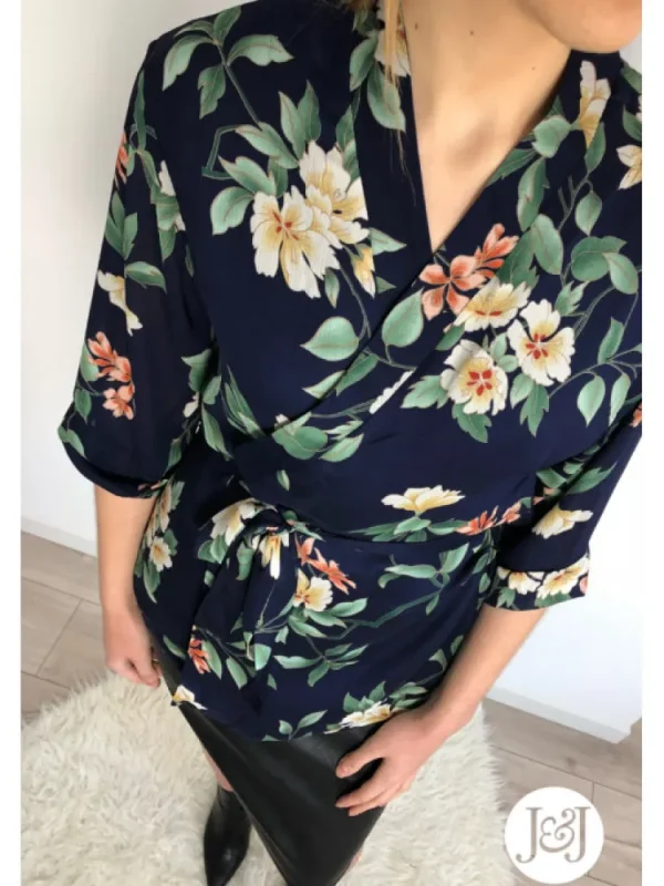 Femme * Chemisiers & Tuniques^Chemise Kimono Fleurie "Kyoto"
