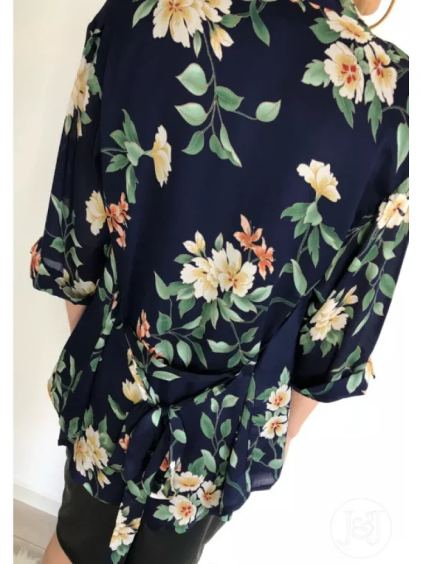 Femme * Chemisiers & Tuniques^Chemise Kimono Fleurie "Kyoto"