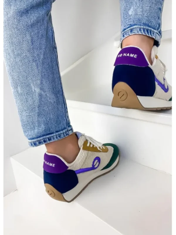 Femme No Name Baskets^City Run Jogger Suede/Cocoon Dove-
