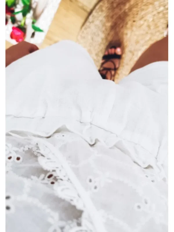 Femme * Vêtements De Plage^Combishort Broderie Anglaise New-York