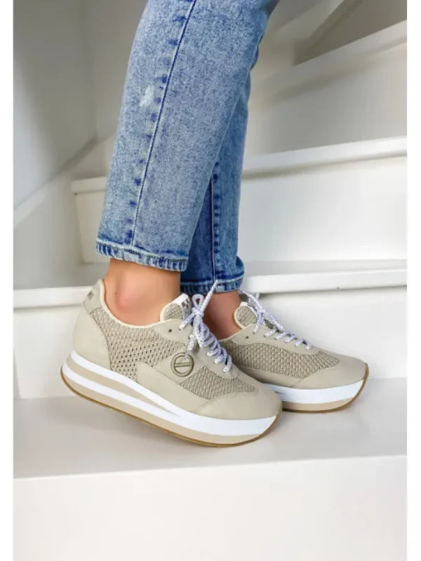 Femme No Name Baskets^Flex M Jogger Dove/Dove-