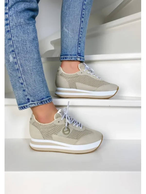 Femme No Name Baskets^Flex M Jogger Dove/Dove-