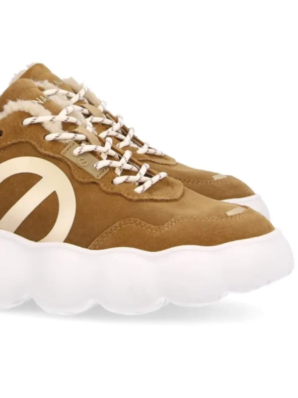 Femme No Name Baskets^Gong Jogger Suede/Fur-