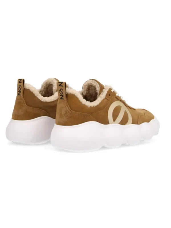 Femme No Name Baskets^Gong Jogger Suede/Fur-
