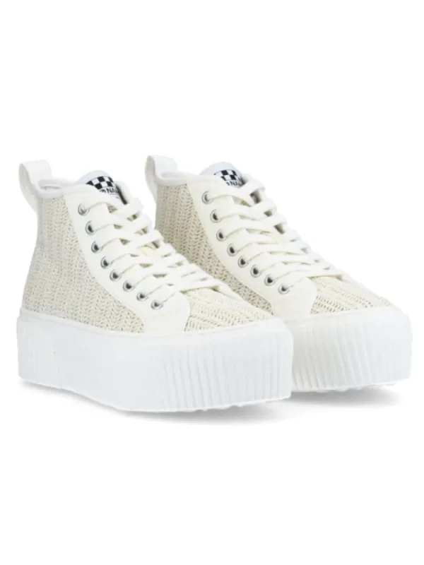 Femme No Name Baskets^Iron Mid Goby Natural-