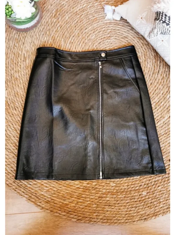 Femme * Jupes^Jupe Simili Cuir Zurich