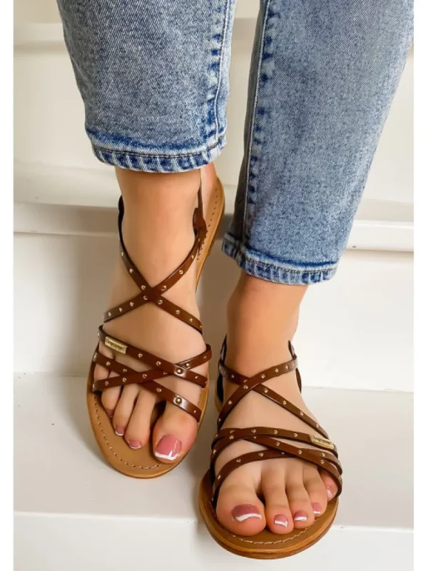 Femme Les tropéziennes par M. Belarbi Sandales & Nu-Pieds^Les Tropeziennes Par M. Belarbi-Sandales Henoux Tan