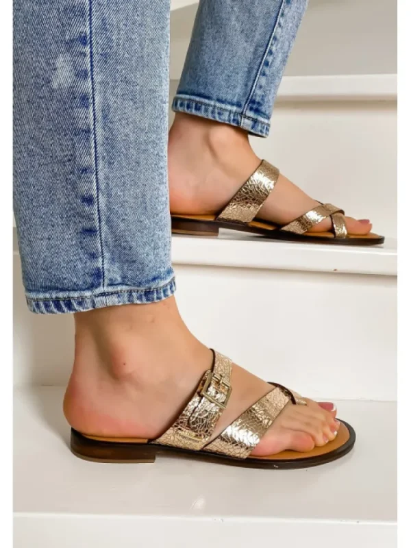 Femme Les tropéziennes par M. Belarbi Sandales & Nu-Pieds^Les Tropeziennes Par M. Belarbi-Sandales Hapisy Or