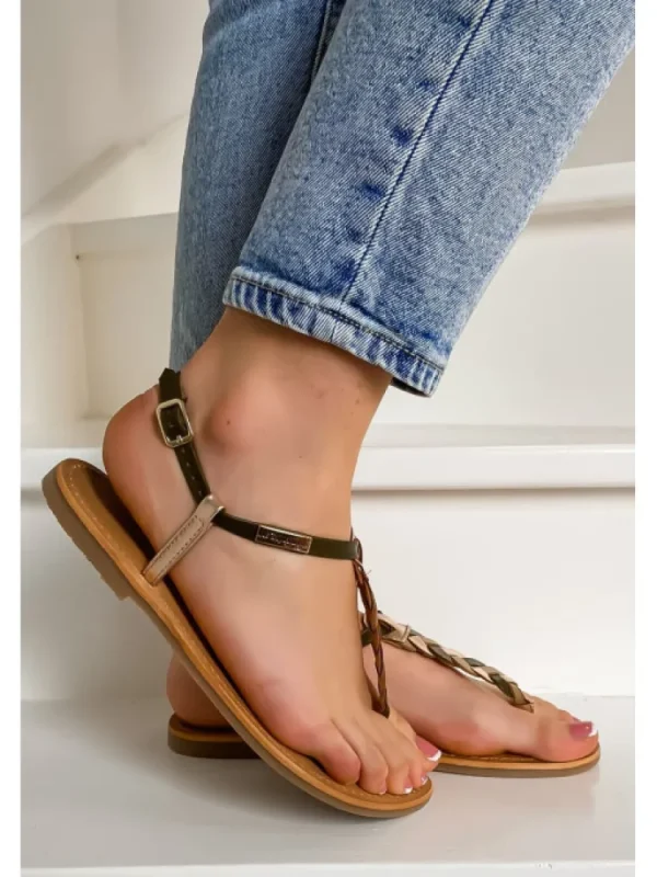 Femme Les tropéziennes par M. Belarbi Sandales & Nu-Pieds^Les Tropeziennes Par M. Belarbi-Tongs Hodin Kaki