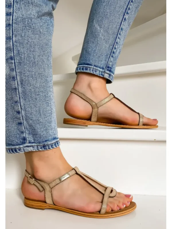 Femme Les tropéziennes par M. Belarbi Sandales & Nu-Pieds^Les Tropeziennes Par M. Belarbi-Sandales Hamat Or Irise