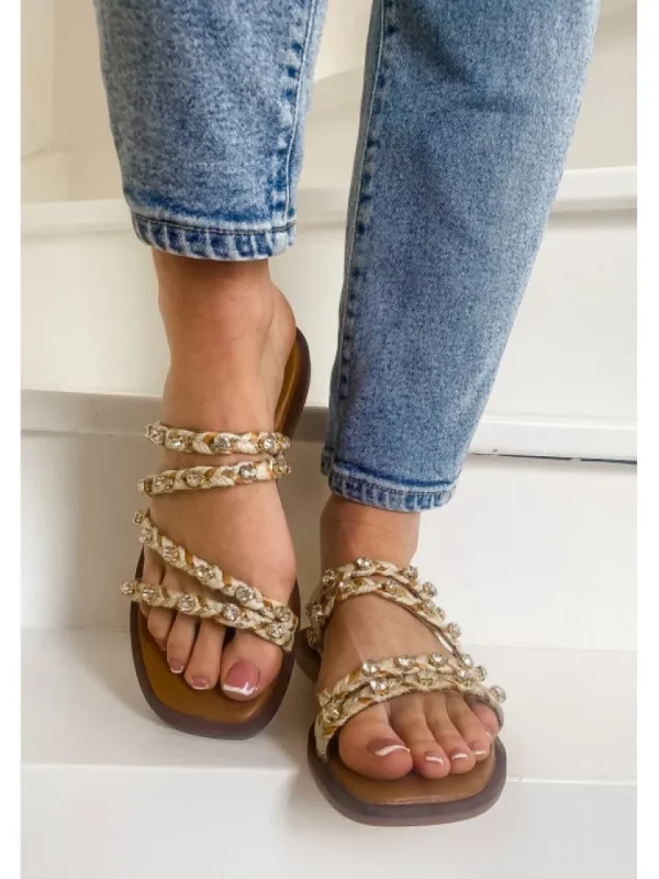 Femme Les tropéziennes par M. Belarbi Sandales & Nu-Pieds^Les Tropeziennes Par M. Belarbi-Sandales Opiana Beige