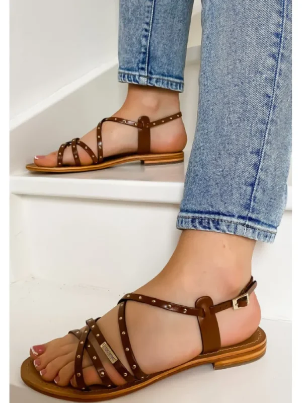 Femme Les tropéziennes par M. Belarbi Sandales & Nu-Pieds^Les Tropeziennes Par M. Belarbi-Sandales Henoux Tan