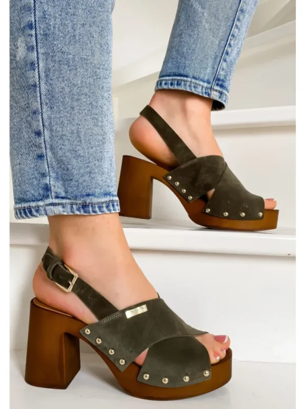 Femme Les tropéziennes par M. Belarbi Sandales & Nu-Pieds^Les Tropeziennes Par M. Belarbi-Sabots Tessy Kaki