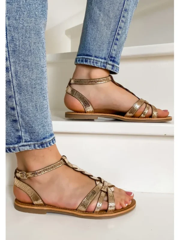 Femme Les tropéziennes par M. Belarbi Sandales & Nu-Pieds^Les Tropeziennes Par M. Belarbi-Sandales Hamsuni Or