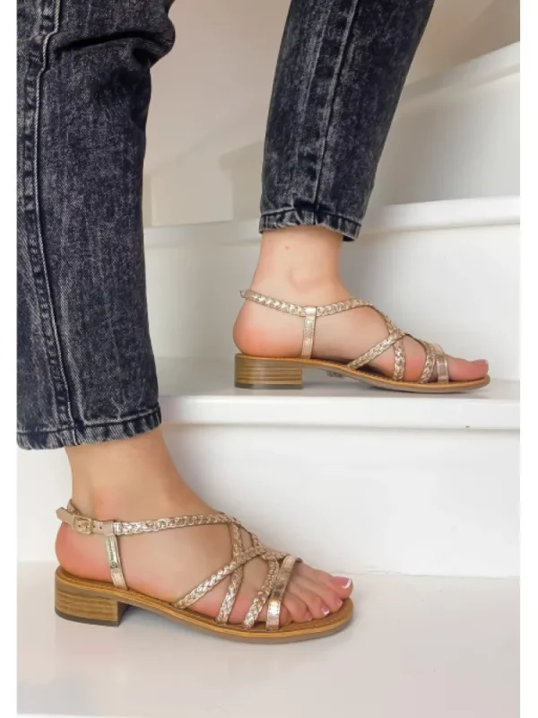 Femme Les tropéziennes par M. Belarbi Sandales & Nu-Pieds^Les Tropeziennes Par M. Belarbi-Sandales Hotressa Or