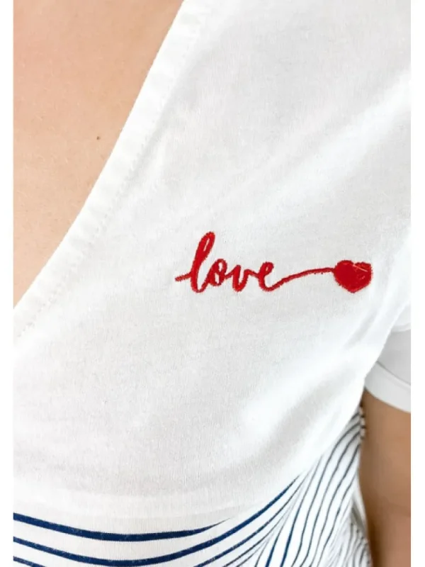 Femme * Tops & T-Shirts & Body^Mariniere Love Paris