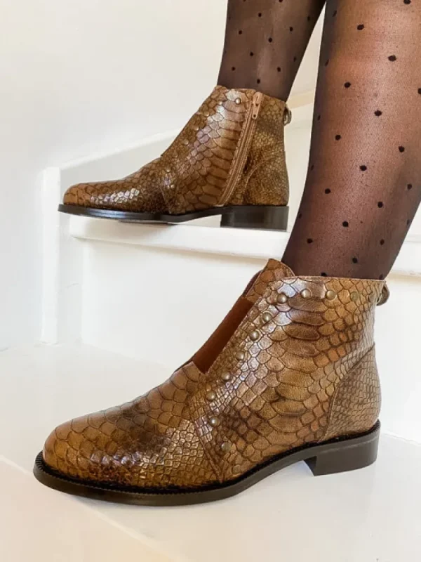 Femme Maroli Bottines^-Chelsea 7553 Nocciola