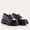 Femme Reqins Mocassins^Mocassins Alabama Caiman Nuit-