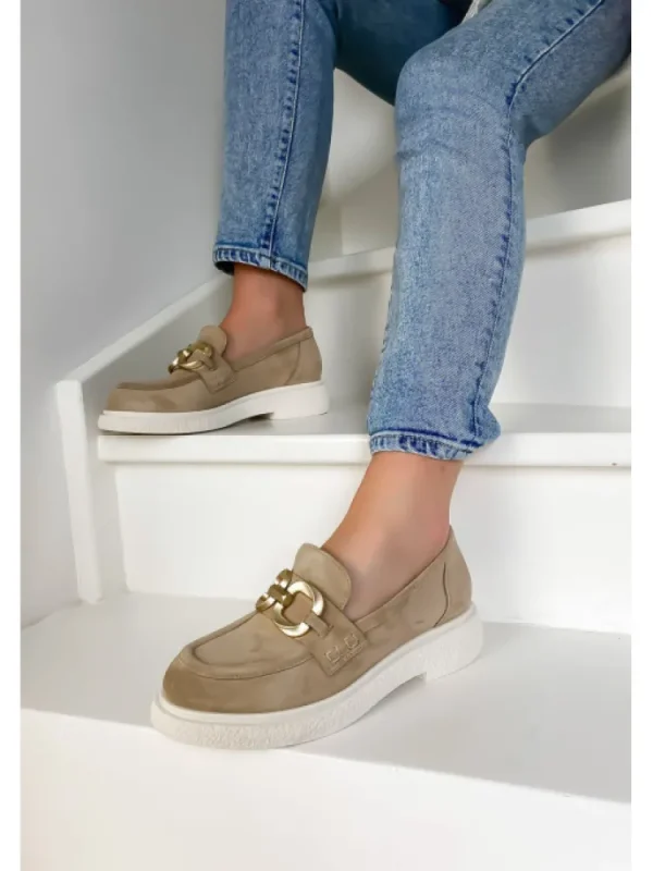 Femme Semerdjian Mocassins^Mocassins E303E13 Camoscio Nude Spring-