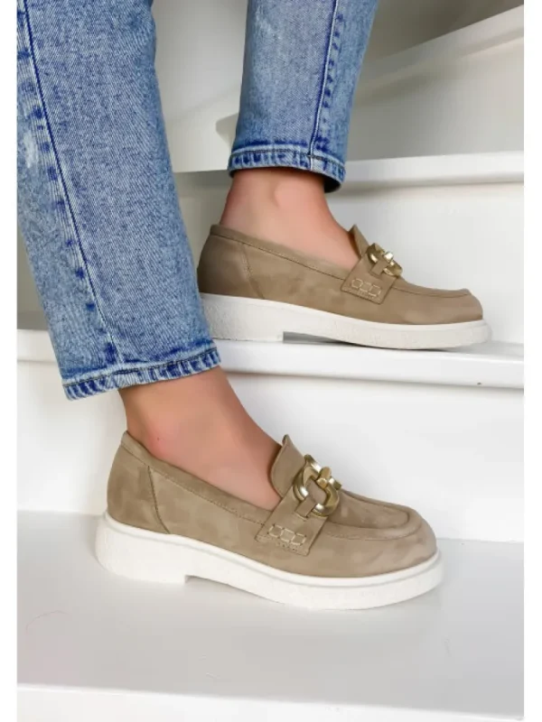 Femme Semerdjian Mocassins^Mocassins E303E13 Camoscio Nude Spring-