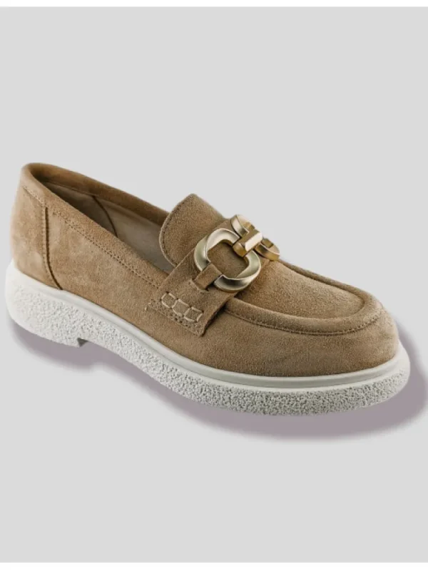 Femme Semerdjian Mocassins^Mocassins E303E13 Camoscio Nude Spring-