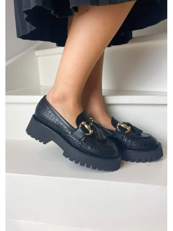 Femme Semerdjian Mocassins^Mocassins E007E1 Cocco Nero-