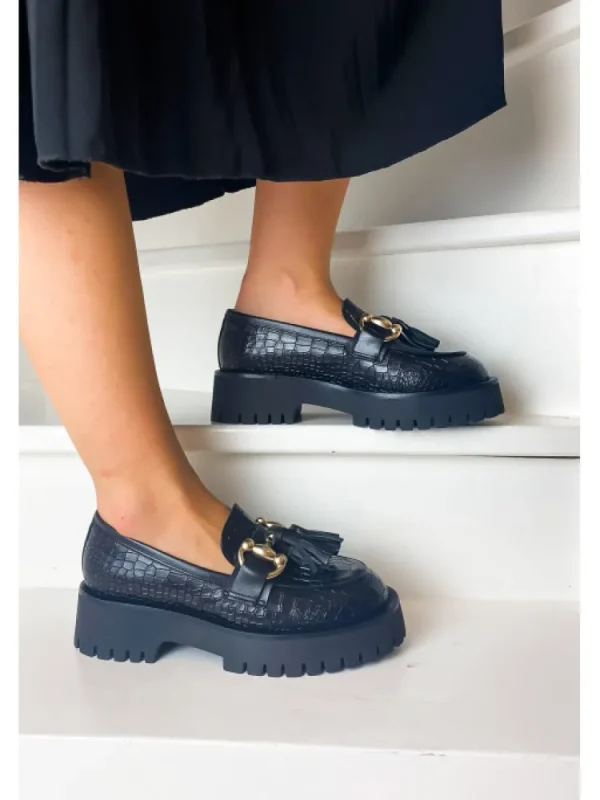 Femme Semerdjian Mocassins^Mocassins E007E1 Cocco Nero-