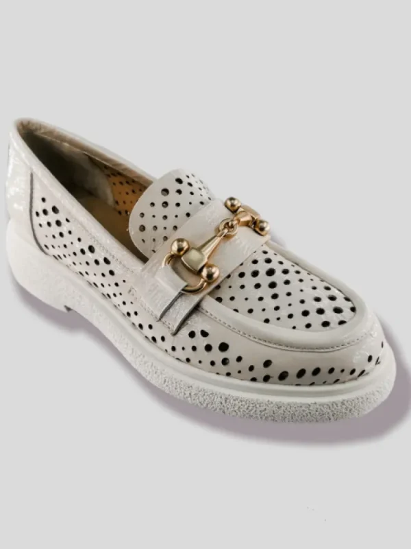 Femme Semerdjian Escarpins^Mocassins E303E10 Naplak Ghiaccio-