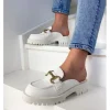 Femme Semerdjian Mocassins^Mocassins Sabot E007E8 Pasman Bianco-