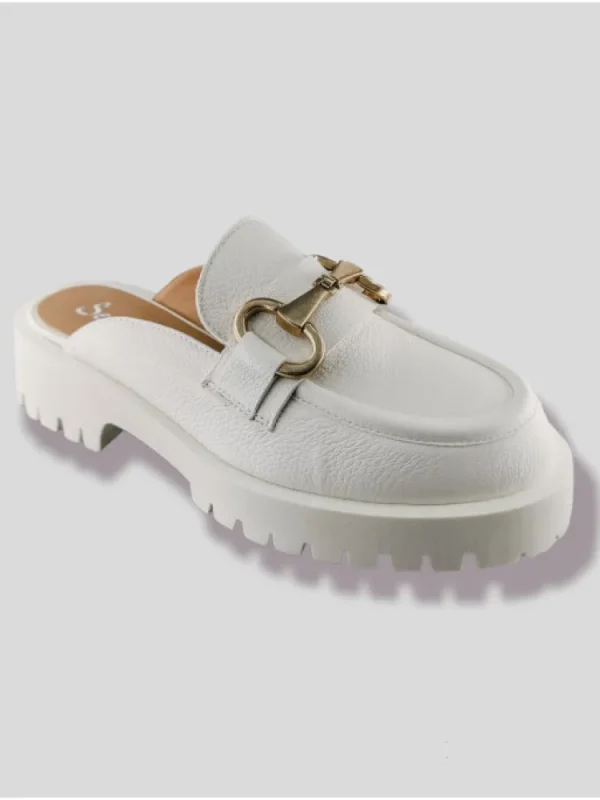 Femme Semerdjian Mocassins^Mocassins Sabot E007E8 Pasman Bianco-