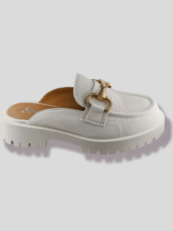 Femme Semerdjian Mocassins^Mocassins Sabot E007E8 Pasman Bianco-