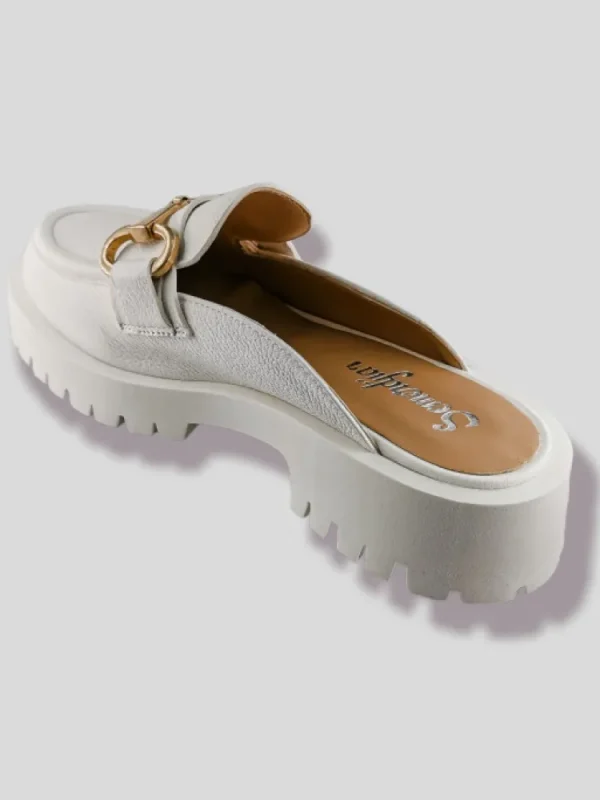 Femme Semerdjian Mocassins^Mocassins Sabot E007E8 Pasman Bianco-
