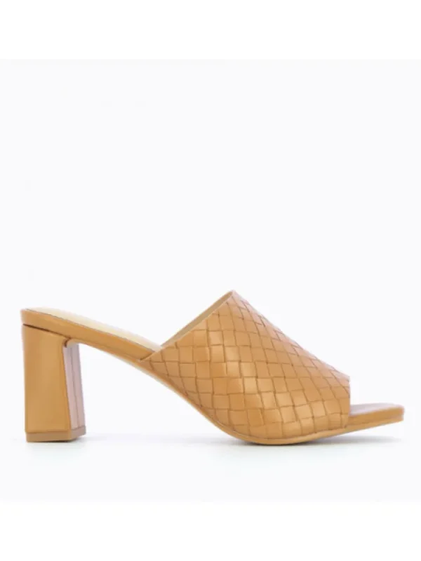 Femme Vanessa Wu Sandales & Nu-Pieds^Mules A Talon Effet Tresse-