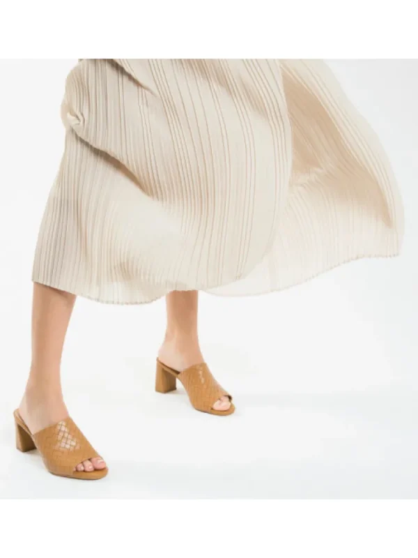 Femme Vanessa Wu Sandales & Nu-Pieds^Mules A Talon Effet Tresse-