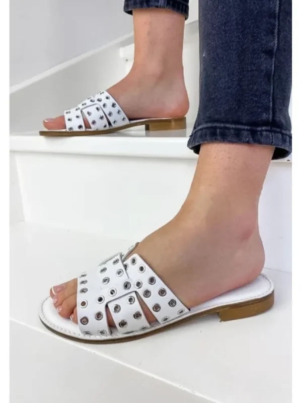 Femme Semerdjian Sandales & Nu-Pieds^Mules Aloe Blanc-