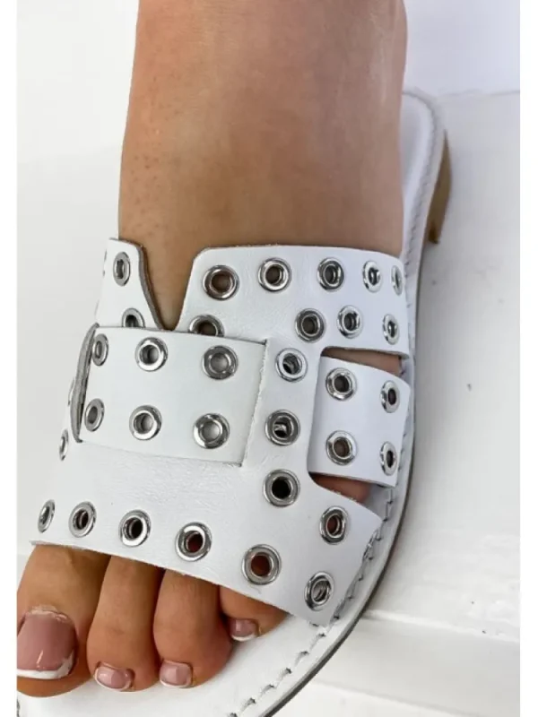 Femme Semerdjian Sandales & Nu-Pieds^Mules Aloe Blanc-