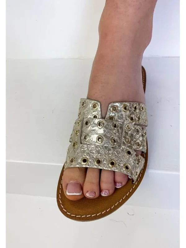 Femme Semerdjian Sandales & Nu-Pieds^Mules Aloe Or-