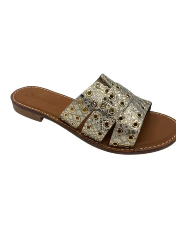 Femme Semerdjian Sandales & Nu-Pieds^Mules Aloe Or-