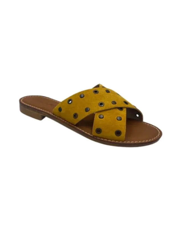 Femme Semerdjian Sandales & Nu-Pieds^Mules Anice Moutarde-