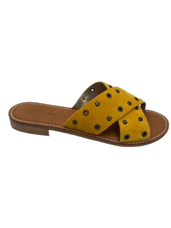 Femme Semerdjian Sandales & Nu-Pieds^Mules Anice Moutarde-