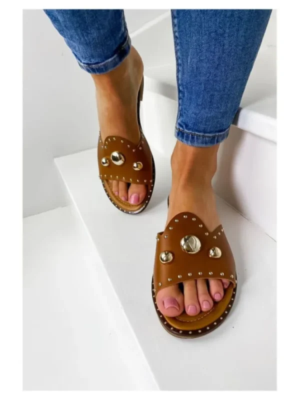 Femme * Sandales & Nu-Pieds^Mules Cuir Naples-Jeunes & Jolies