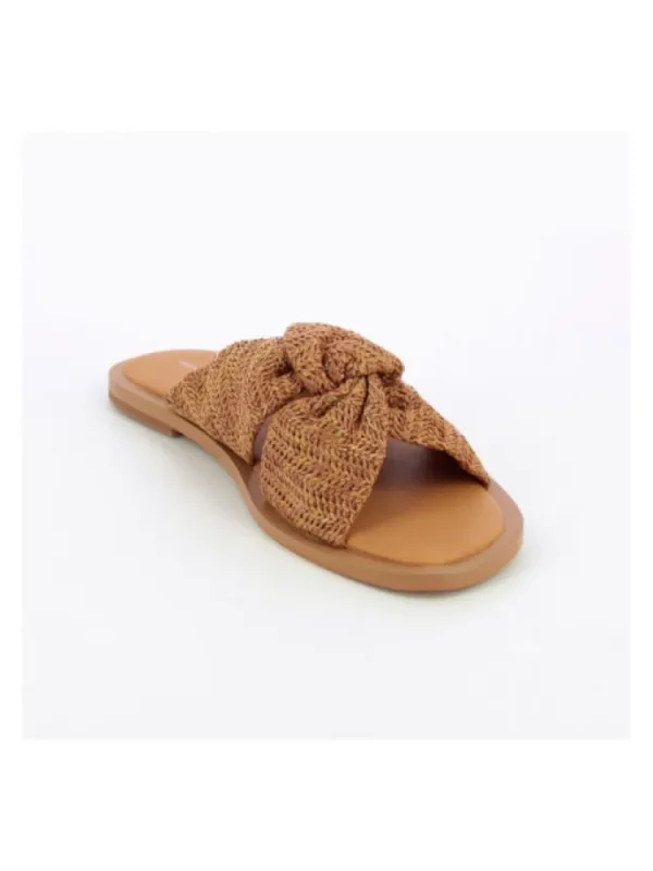 Femme Vanessa Wu Sandales & Nu-Pieds^Mules Nouees Effet Raphia-