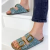 Femme Semerdjian Sandales & Nu-Pieds^Mules Sesamo Galaxy Vert-