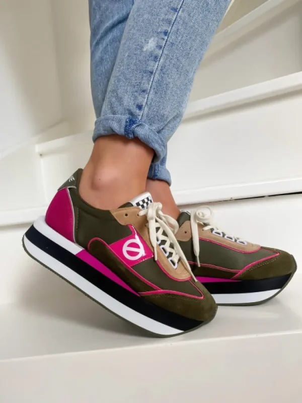 Femme No Name Baskets^-Boom Jogger Olive/Kaki