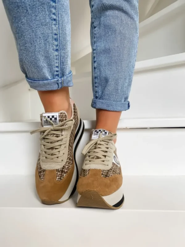 Femme No Name Baskets^-Flex M Jogger Nuts/Beige